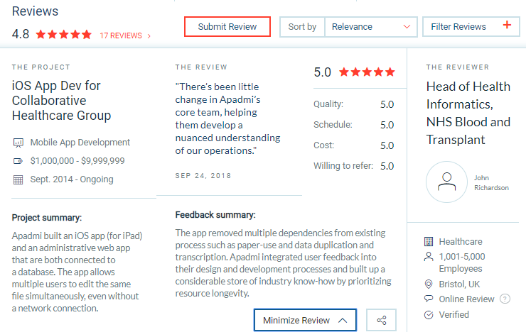 apadmi client reviews