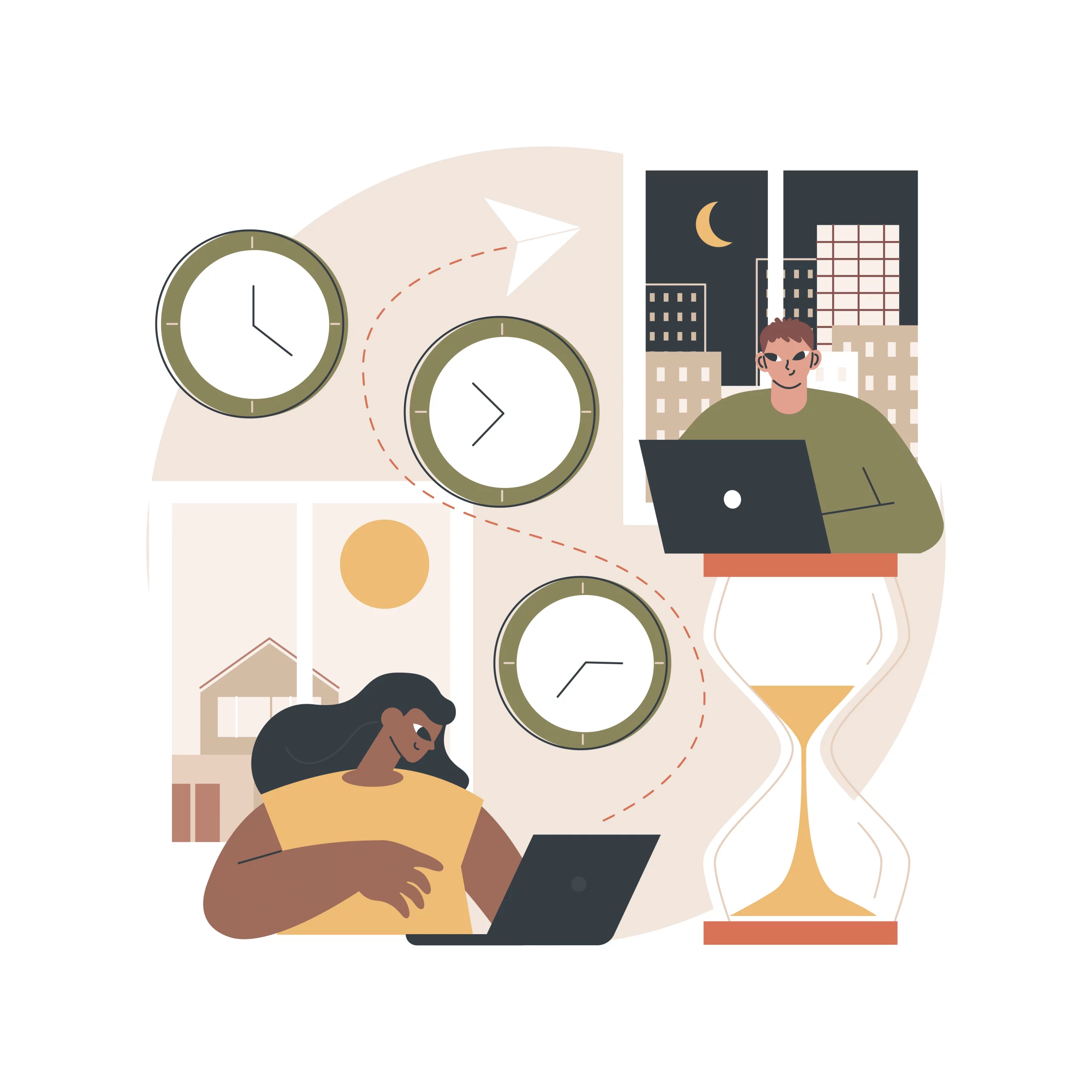 time zone overlap in remote teams