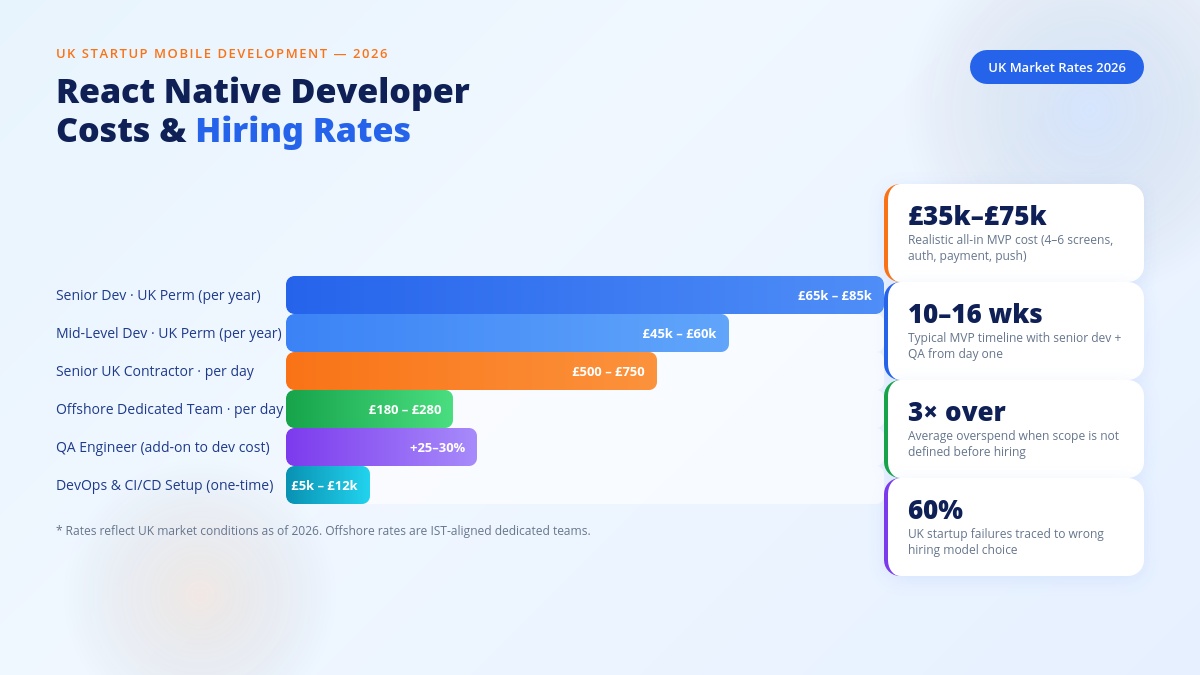 Hire React Native Developers for Startup App Project UK