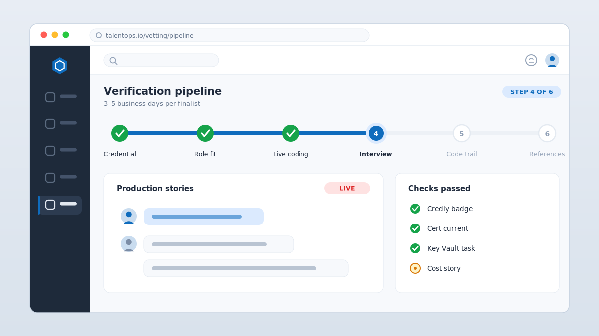 Azure developer skills verification pipeline