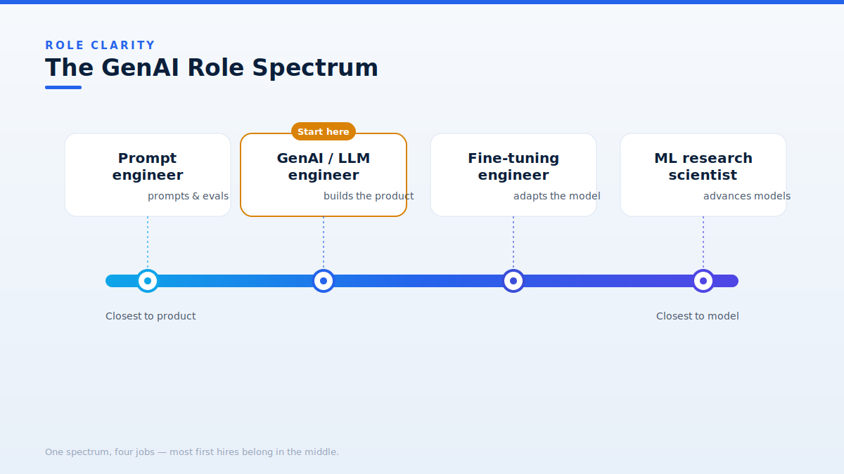 Hire generative AI engineers role spectrum