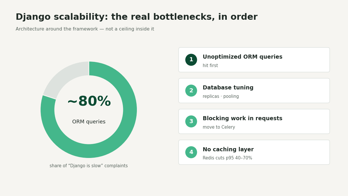 "Django scalability bottlenecks explained visually"