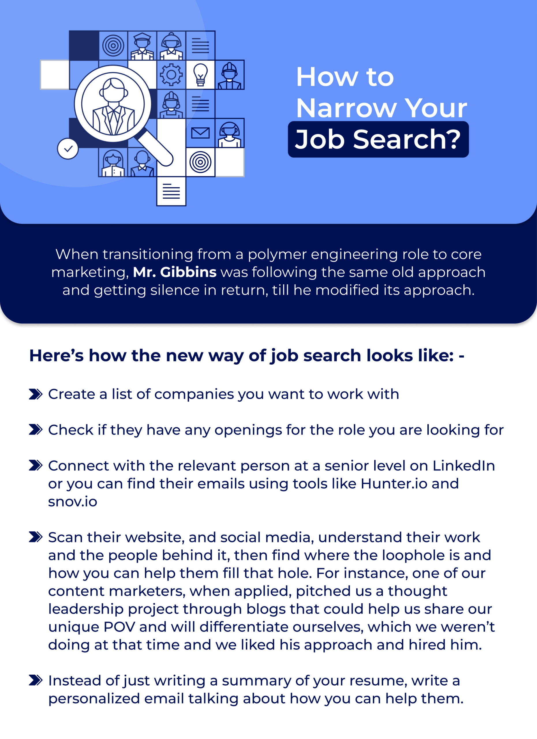 How to Narrow your job search?